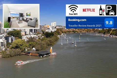 Amazing River View - 3 Bedroom Apartment - Brisbane CBD - Netflix - Fast Wifi - Carpark - Flights 0