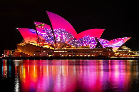 Vivid 90-Minute Sydney Harbour Small Group Catamaran Cruise - Flights 1
