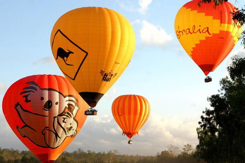 Natural Bridge & Springbrook Waterfalls Tour + Hot Air Balloon With Breakfast - Flights 0