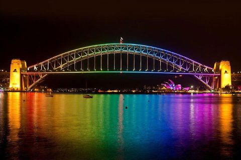 Vivid 90-Minute Sydney Harbour Small Group Catamaran Cruise - Flights 3